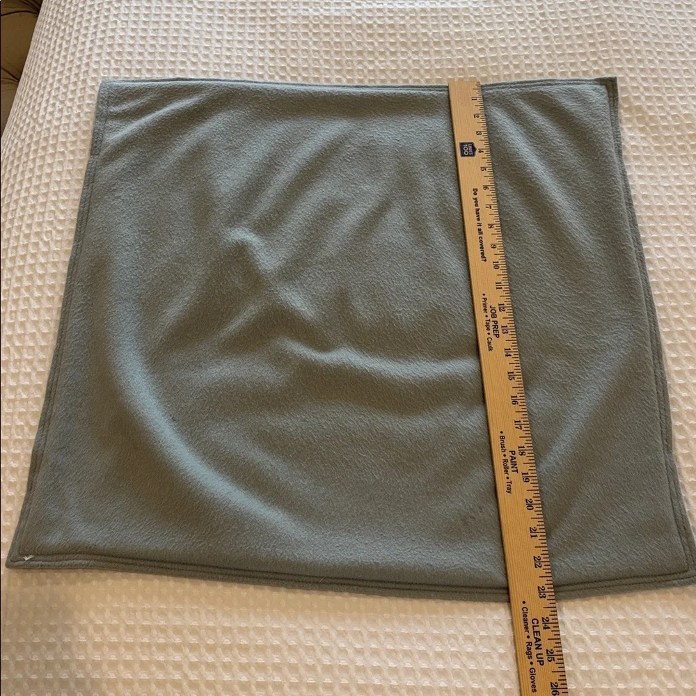Restoration Hardware (2) Cashmere Throw Pillow Covers Zip Soft Blue 23” x 23” RH
